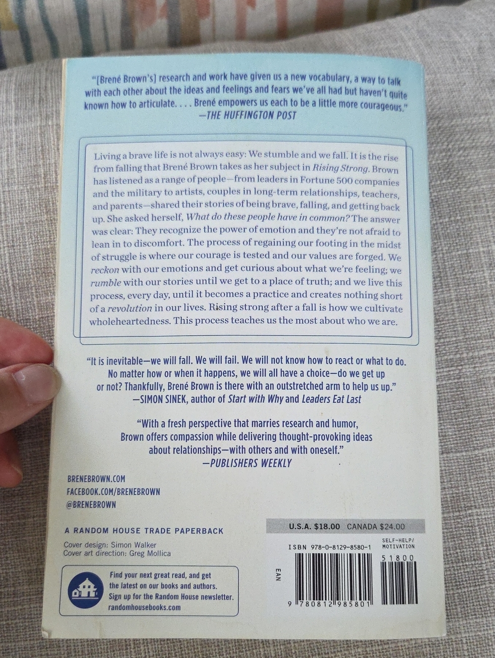 Brené Brown "Rising Strong" Paperback Book - Picture 2 of 5